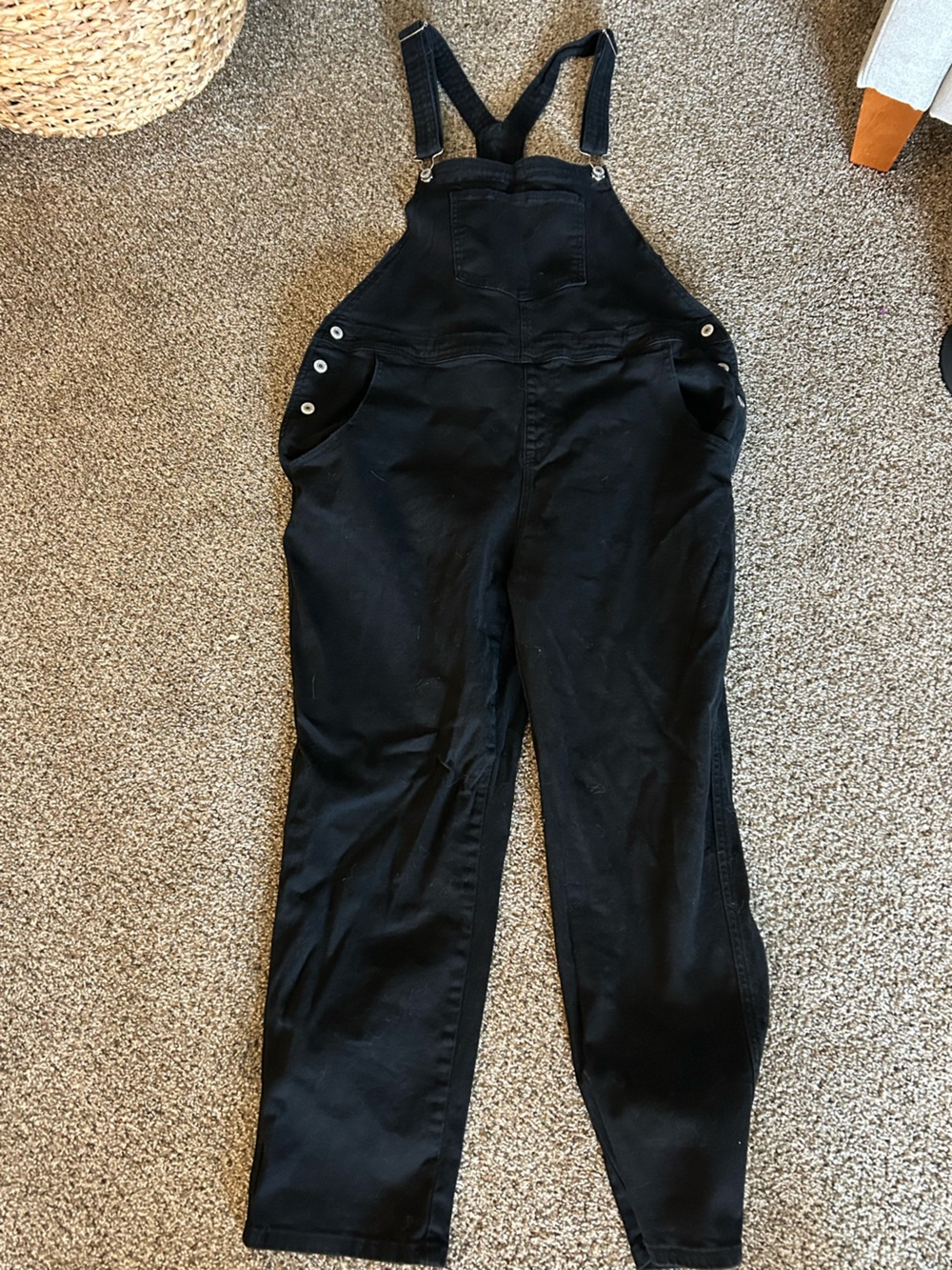 Black overalls